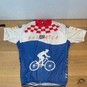 Dalmatia Cycling Jersey Red White Blue